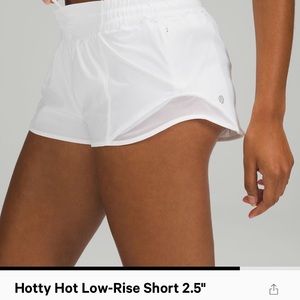Lululemon hotty hot 2.5 white